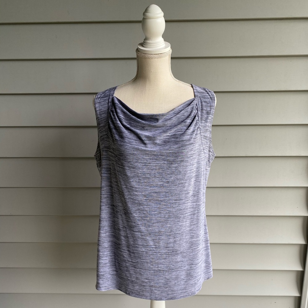 Susan Lawrence heathered grey tank
